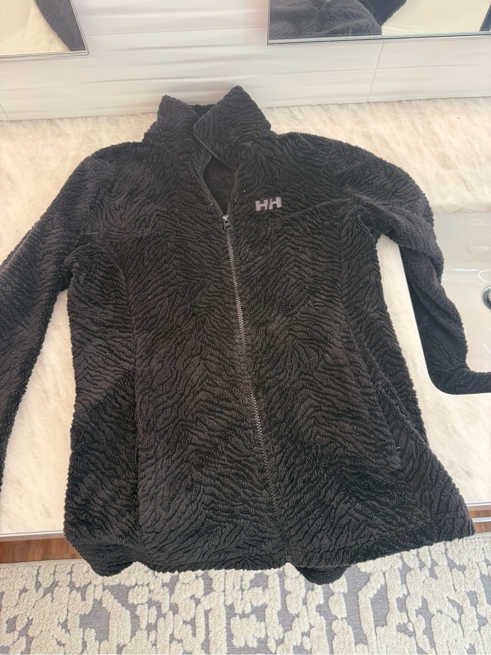 Helly Hansen Black Teddy Fleece Zip Jacket